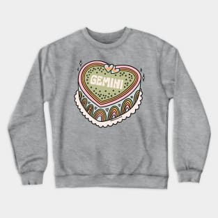 Gemini Heart Cake Crewneck Sweatshirt